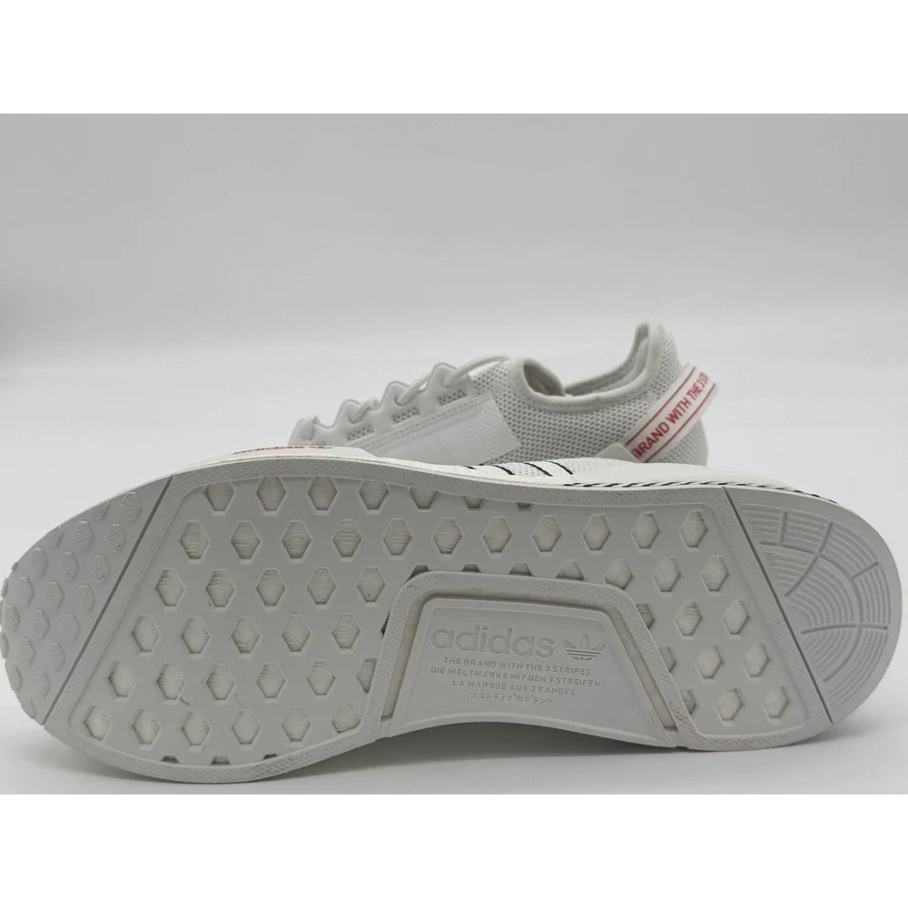 Size 11.5 - adidas NMD_R1 V2 JD Sports Exclusive White Black Scarlet HQ6629